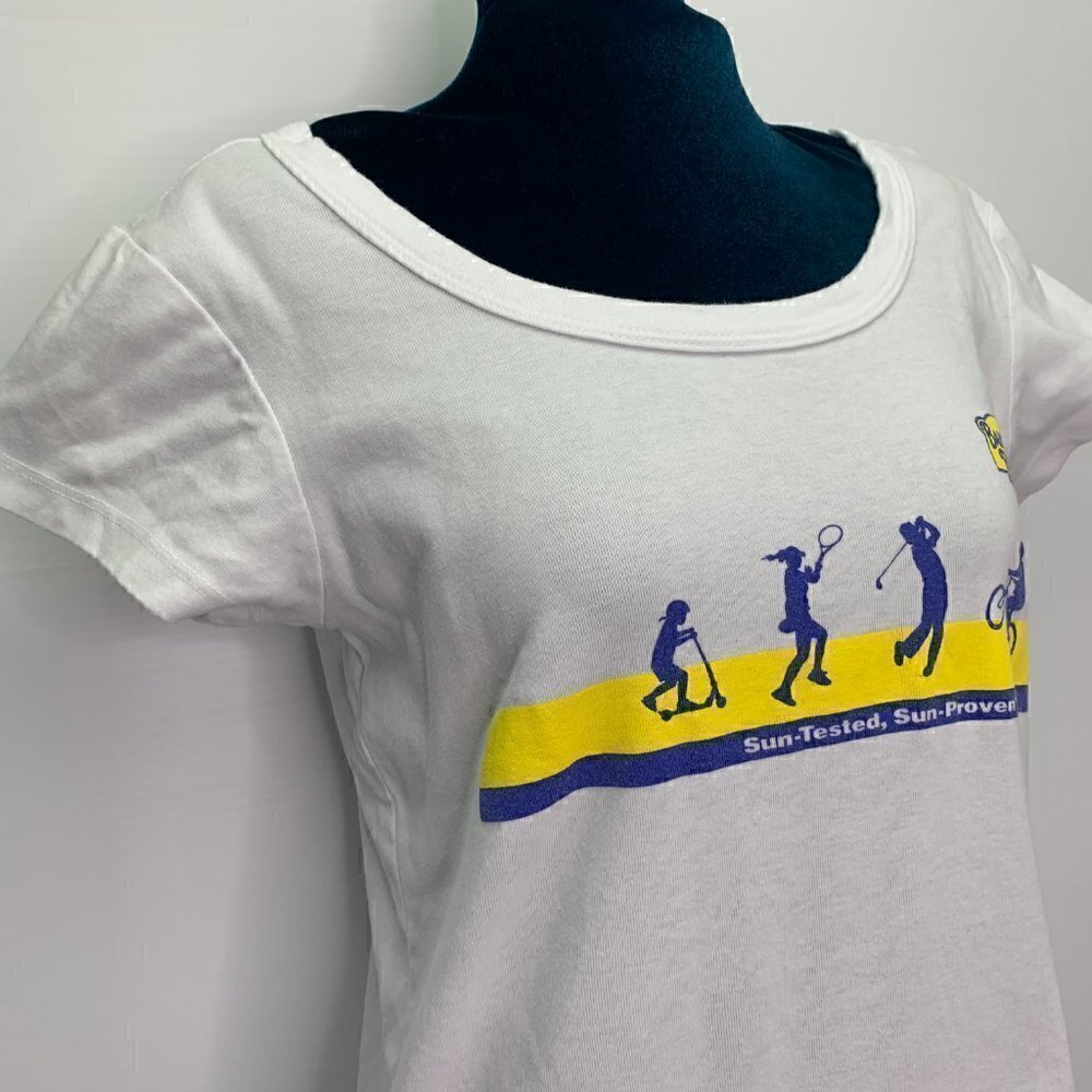 Banana Boat XL Graphic T Shirt Suncreen Tee Slim Fit White Short Sleeve - Picture 6 of 9